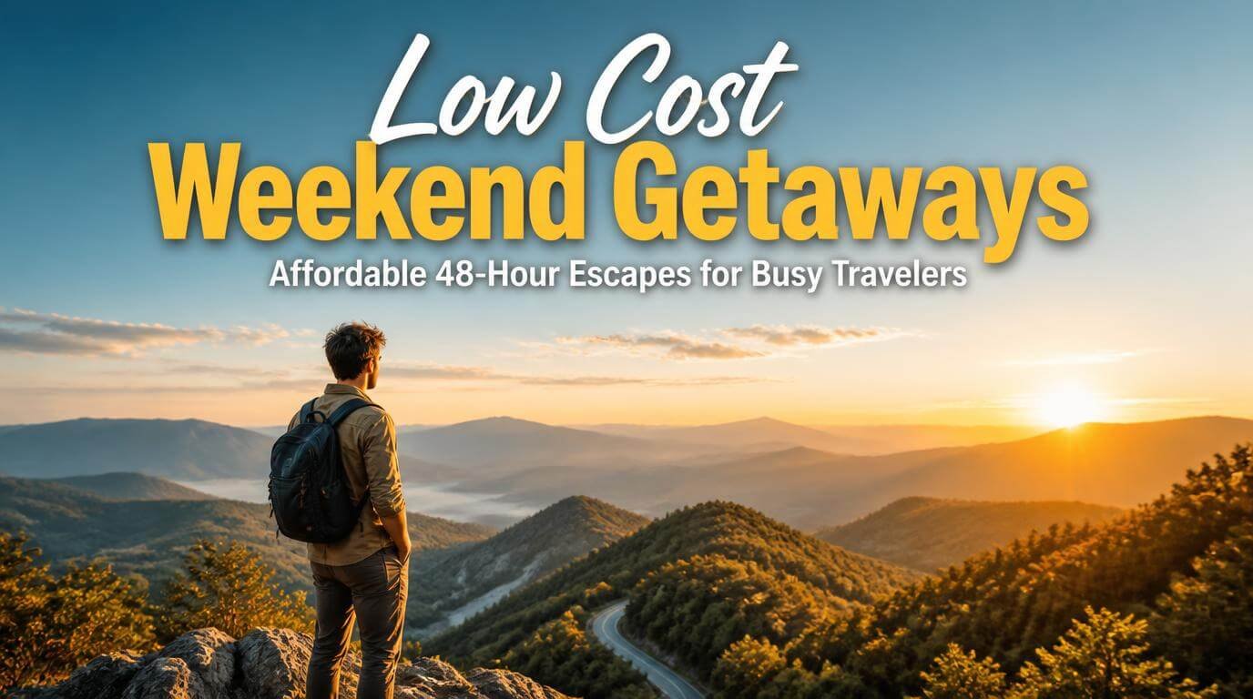 Low Cost Weekend Getaways for Travelers With Limited Time Off